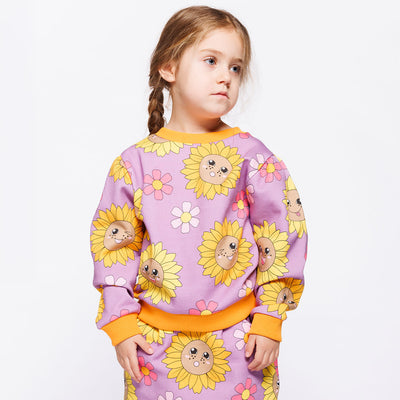 Hidden rose sweatshirt with sunflowers
