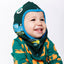 Utrillo reversible balaclava with vehicles and apples