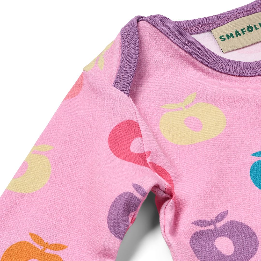 Ulm long-sleeved baby body with apples
