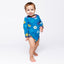 Ulm long-sleeved baby body with apples
