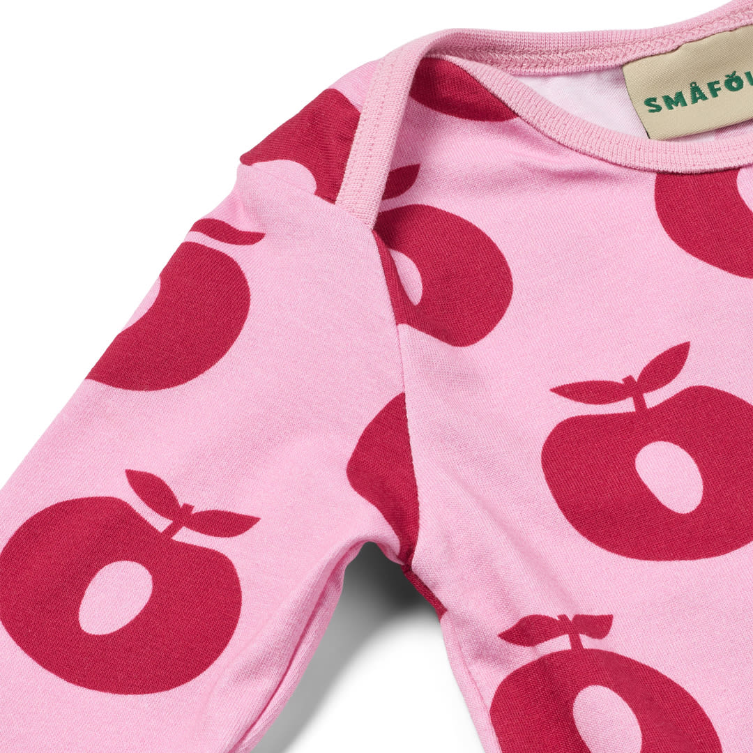 Ulm long-sleeved baby suit with apples