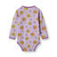 Elstar long-sleeved baby body with sunflowers