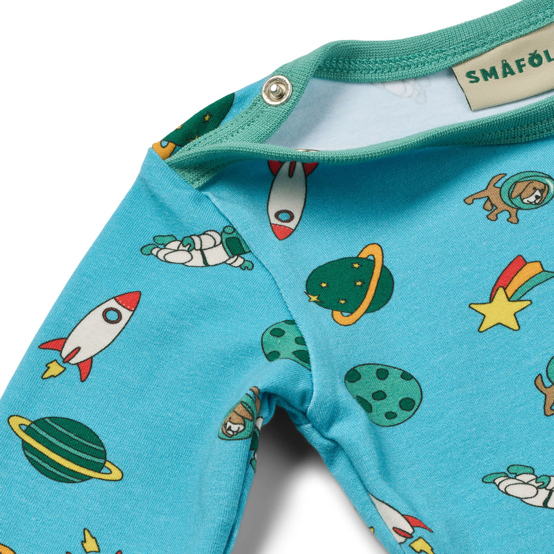 Elstar long-sleeved baby body with the universe