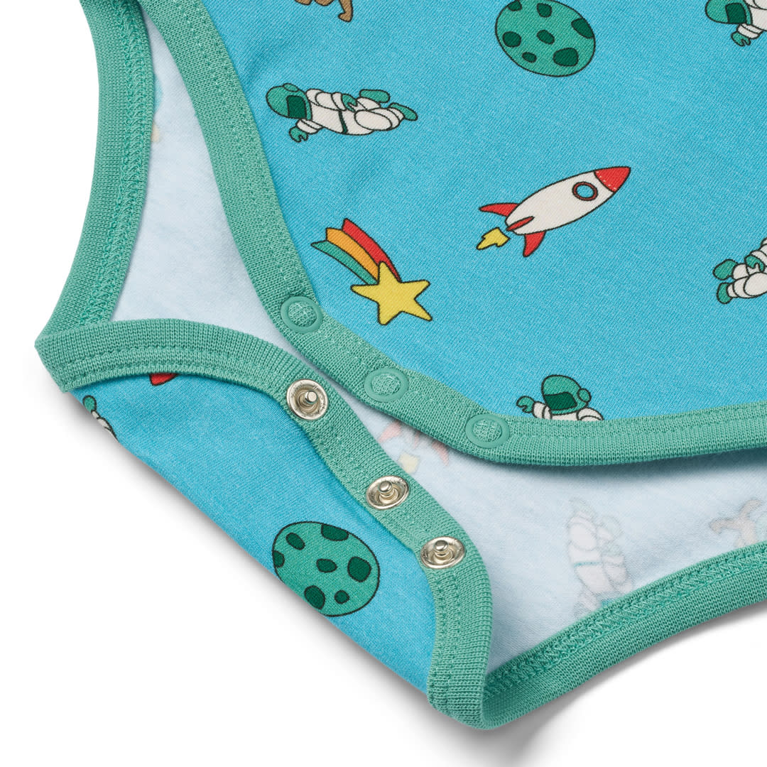 Elstar long-sleeved baby body with the universe