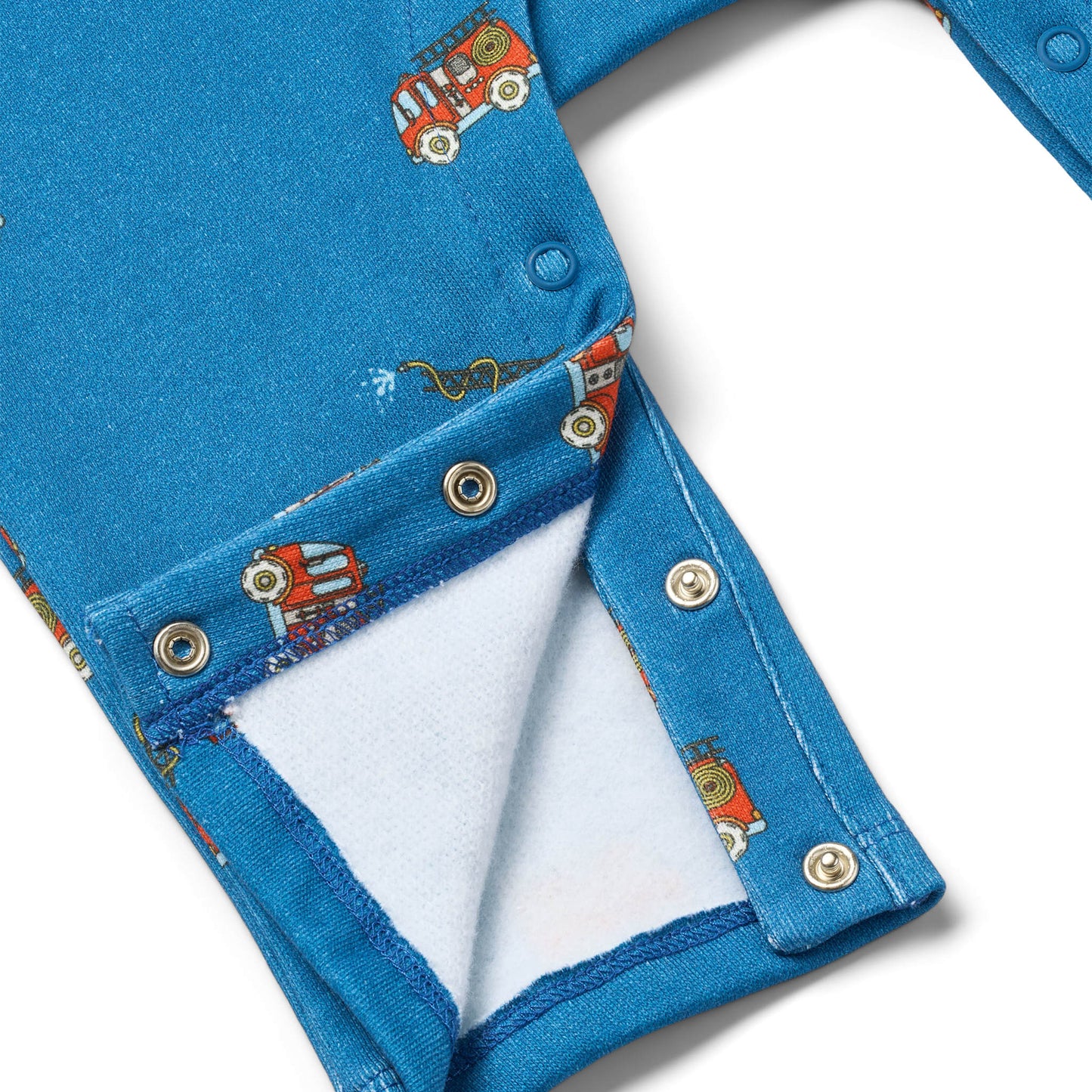 Dorset Golden overalls for baby with fire truck