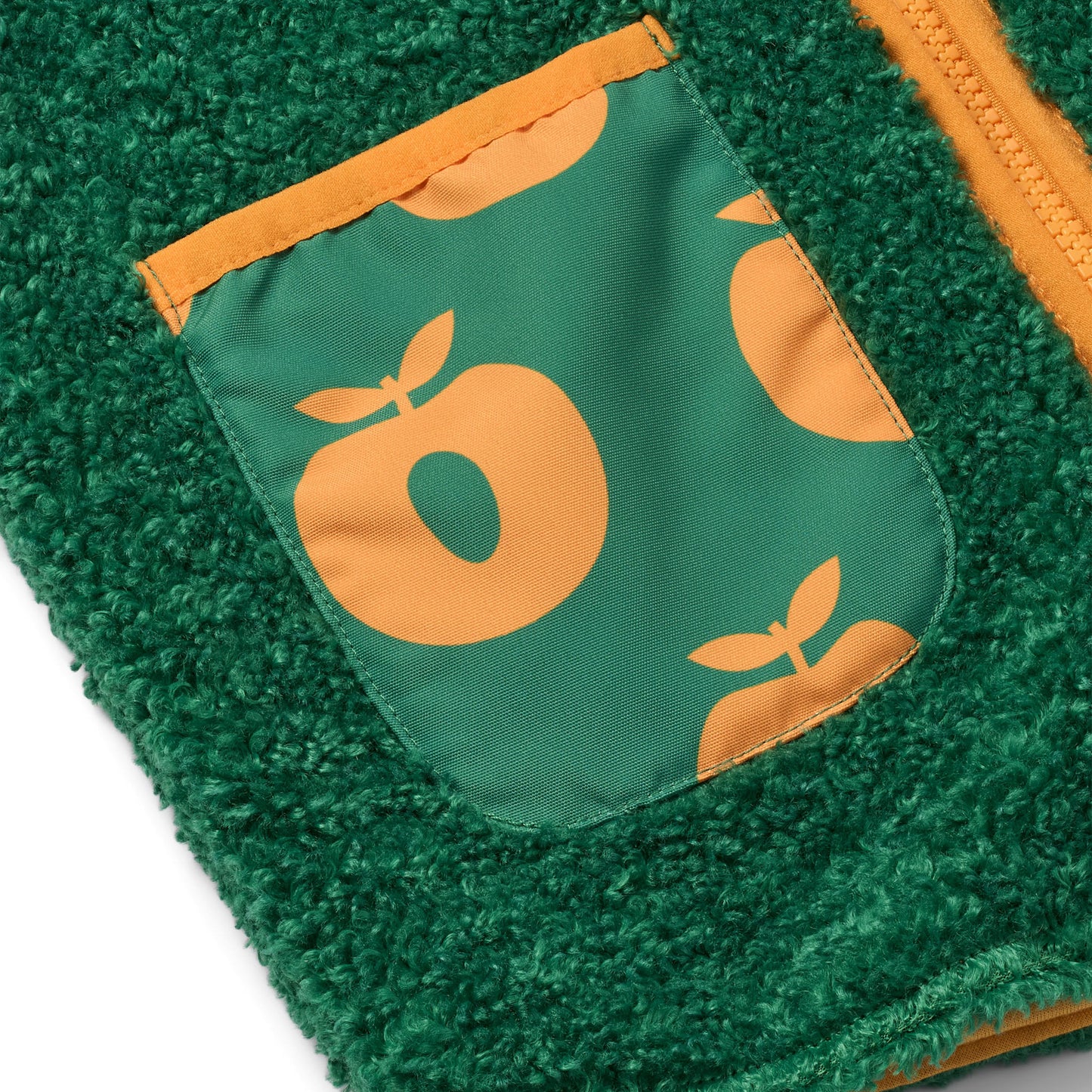 Nero fleece vest with apples