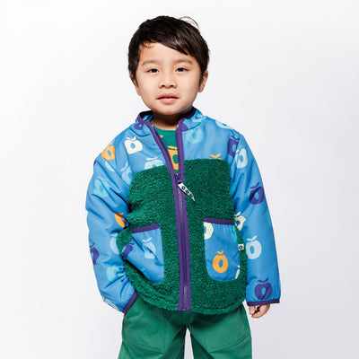 Nero fleece jacket with apples