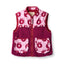 Katy fleece vest with apples