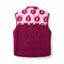 Katy fleece vest with apples