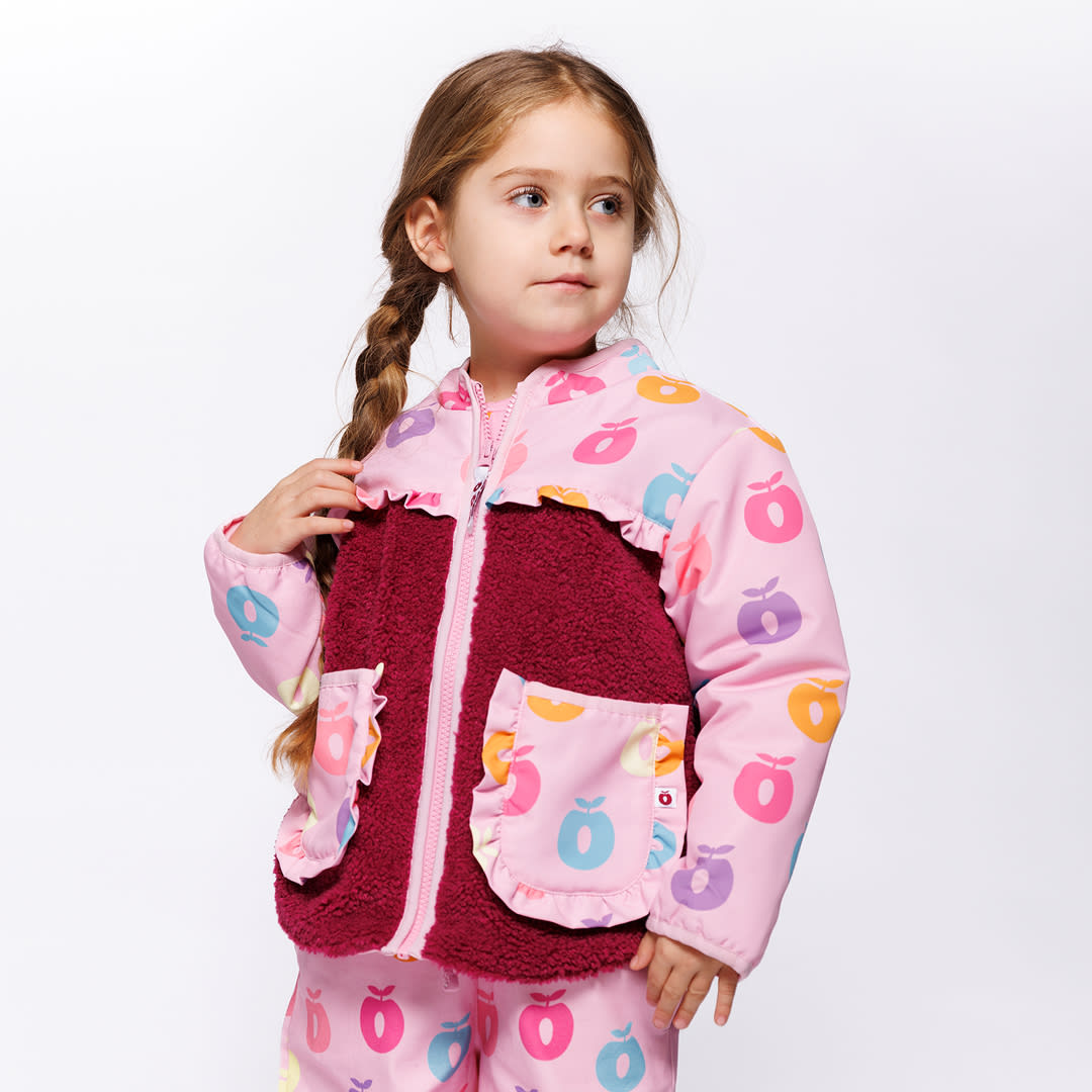 Katy fleece jacket with apples