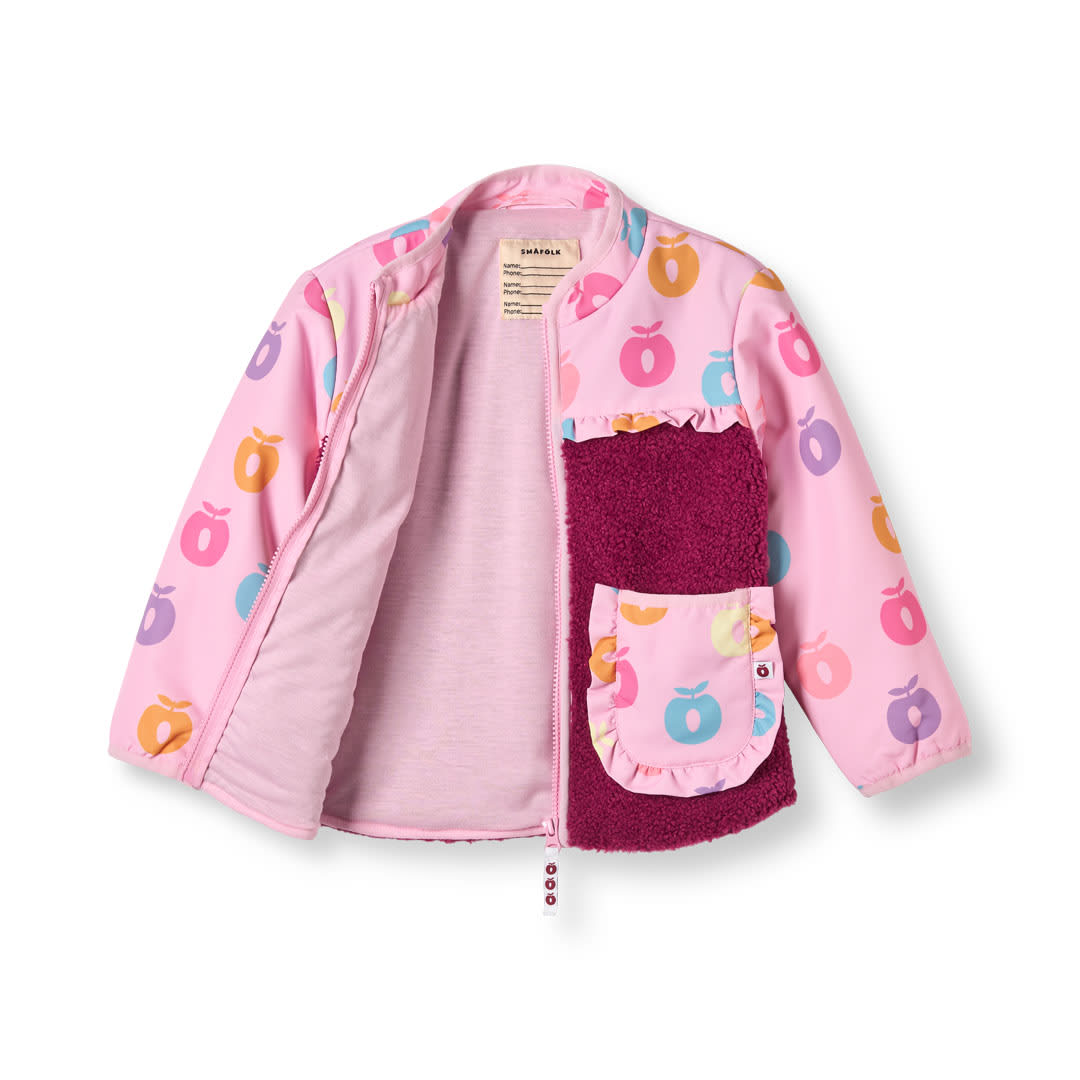 Katy fleece jacket with apples