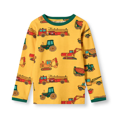 Elstar long-sleeved top with vehicles