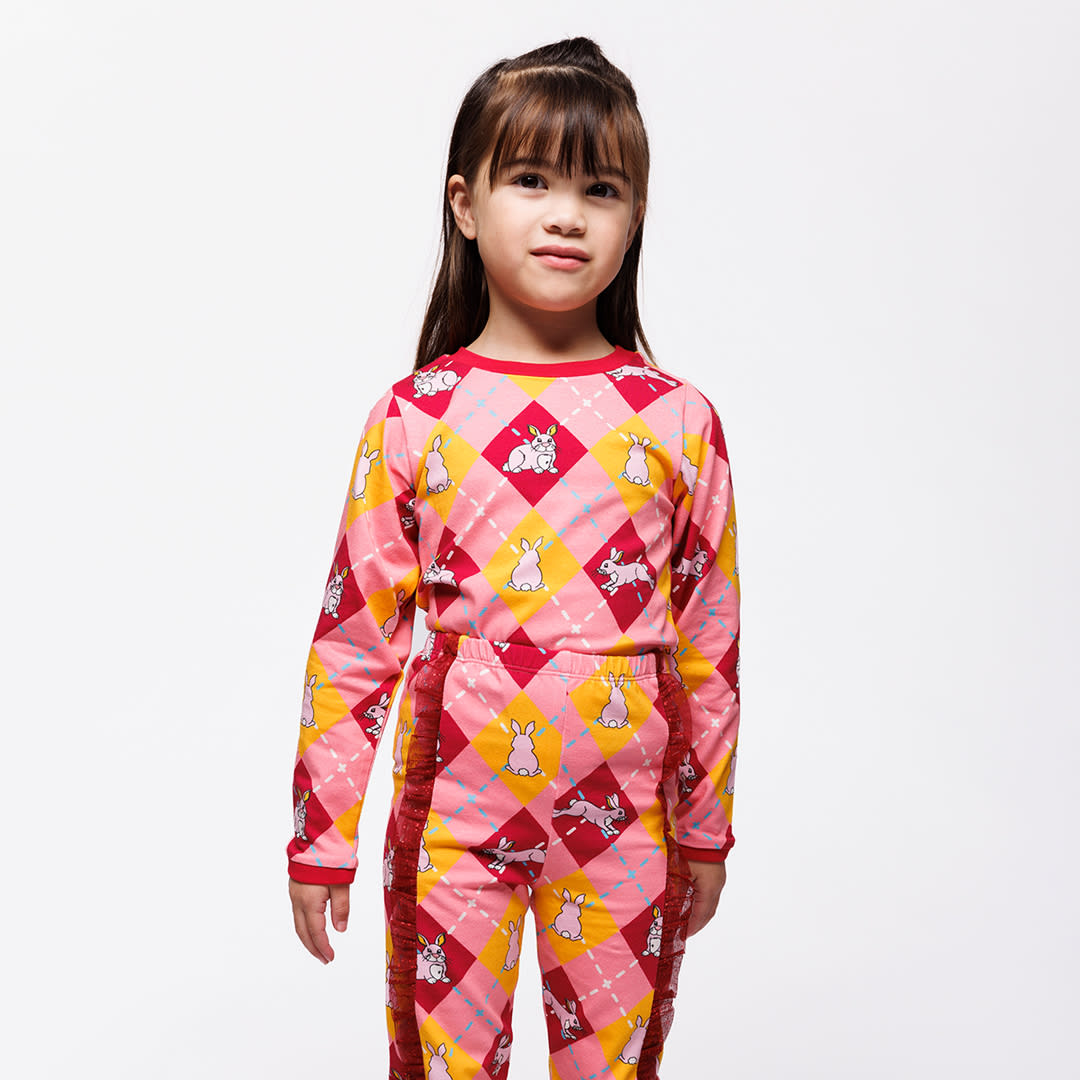 Elstar long-sleeved top with rabbits