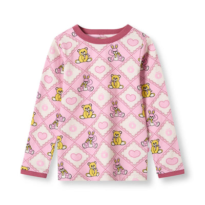 Elstar long-sleeved top with teddy bears