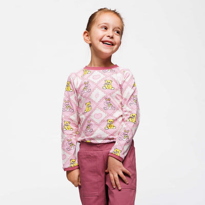 Elstar long-sleeved top with teddy bears