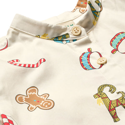 Stayman shirt with Christmas decorations