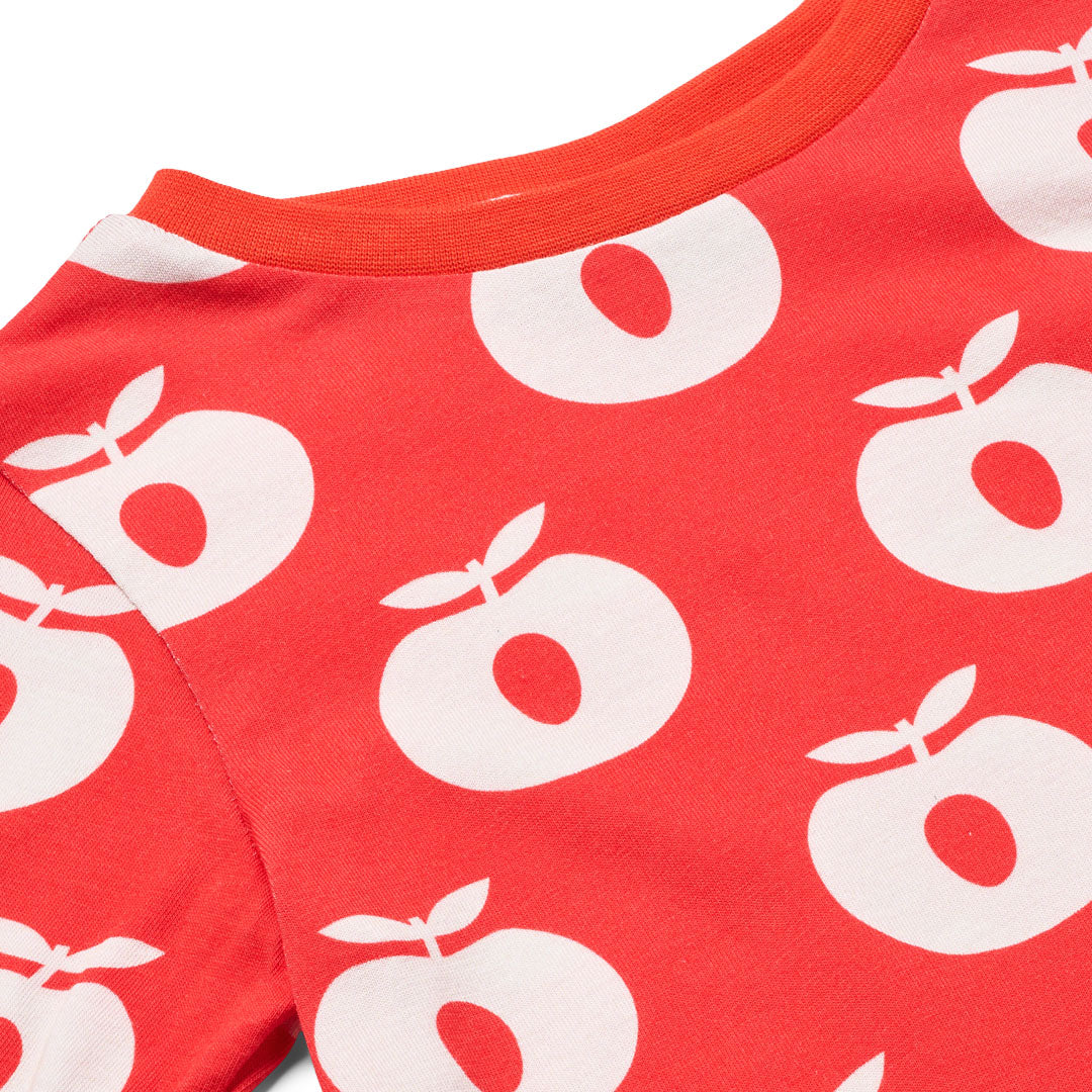 Gala long-sleeved blouse with apples