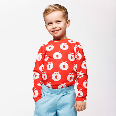 Gala long-sleeved blouse with apples