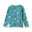 Gala long-sleeved top with Christmas decorations