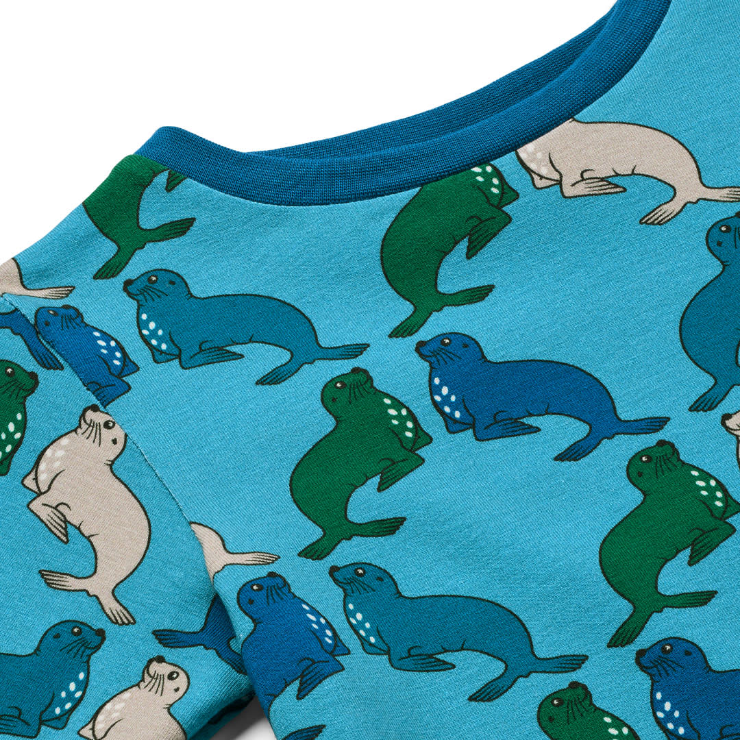 Gala long-sleeved top with sea lions