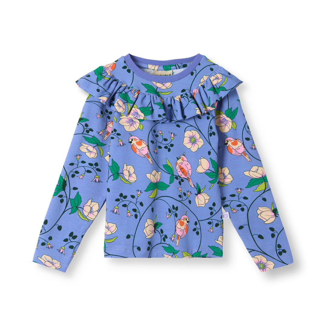 Pinova long-sleeved top with birds and flowers