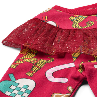 Pinova dress with Christmas decorations
