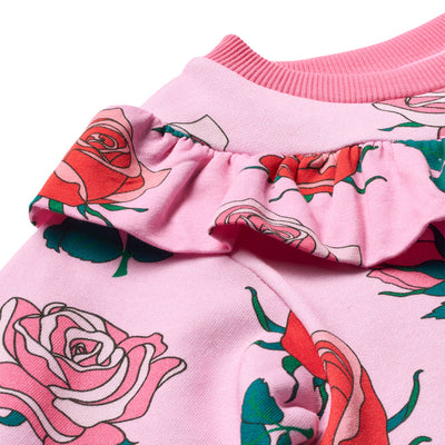 Quincy sweatshirt with roses