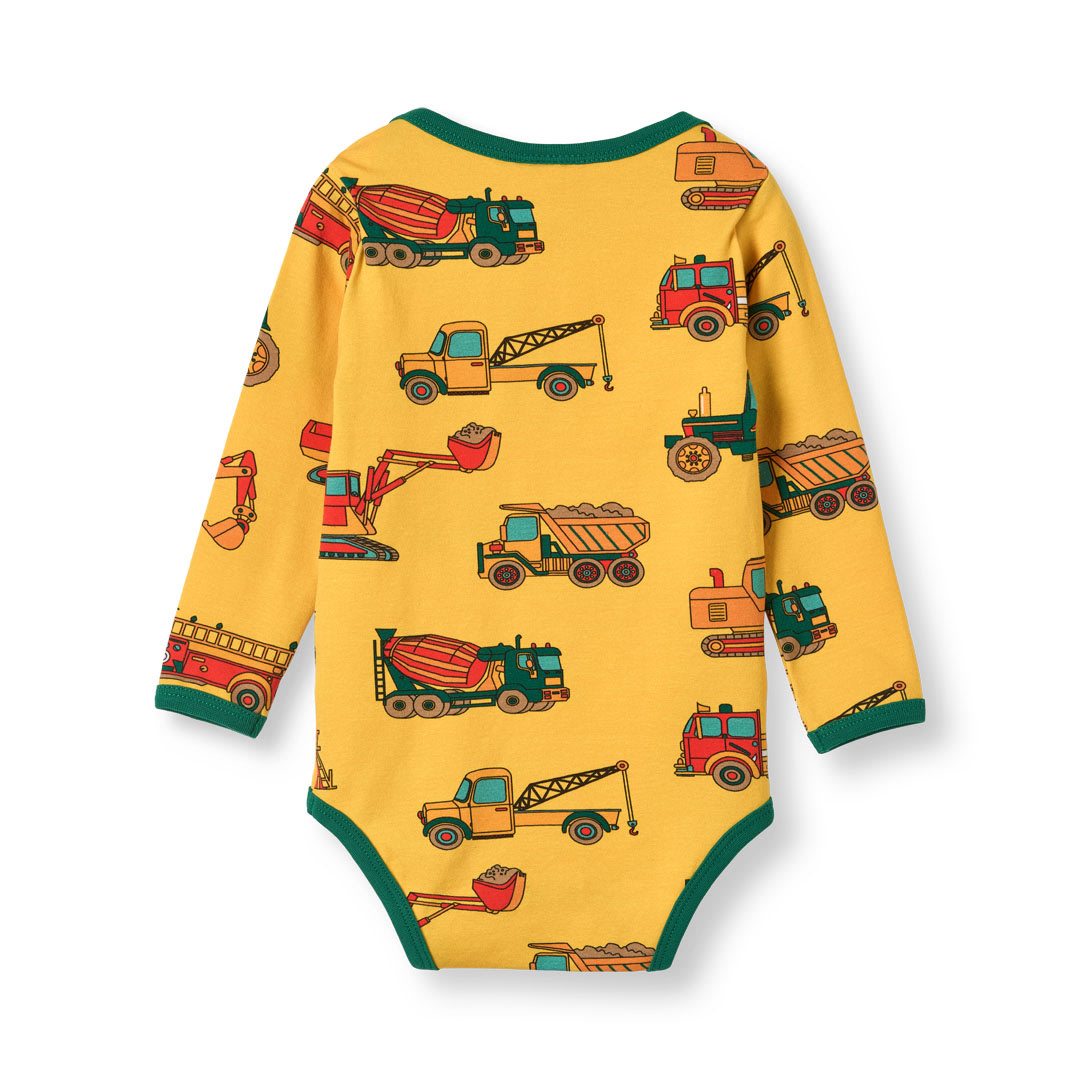 Ulm long-sleeved baby body with vehicles