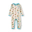 Ulm long-sleeved baby suit with Christmas decorations