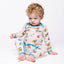 Ulm long-sleeved baby suit with Christmas decorations