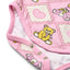 Paula Red long-sleeved baby body with teddy bears