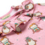 Paula Red long-sleeved baby suit with circus penguins