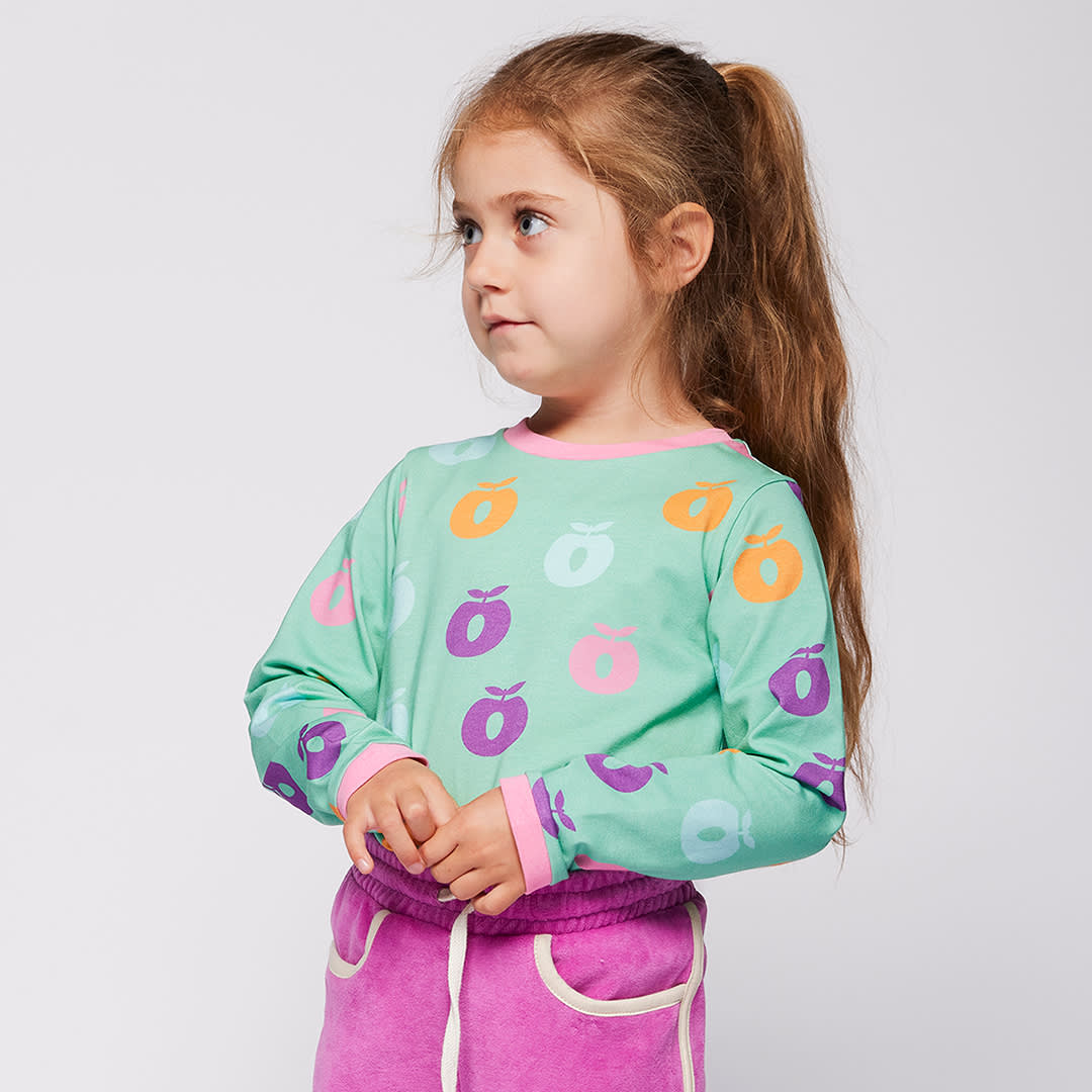 Elstar long-sleeved top with apples