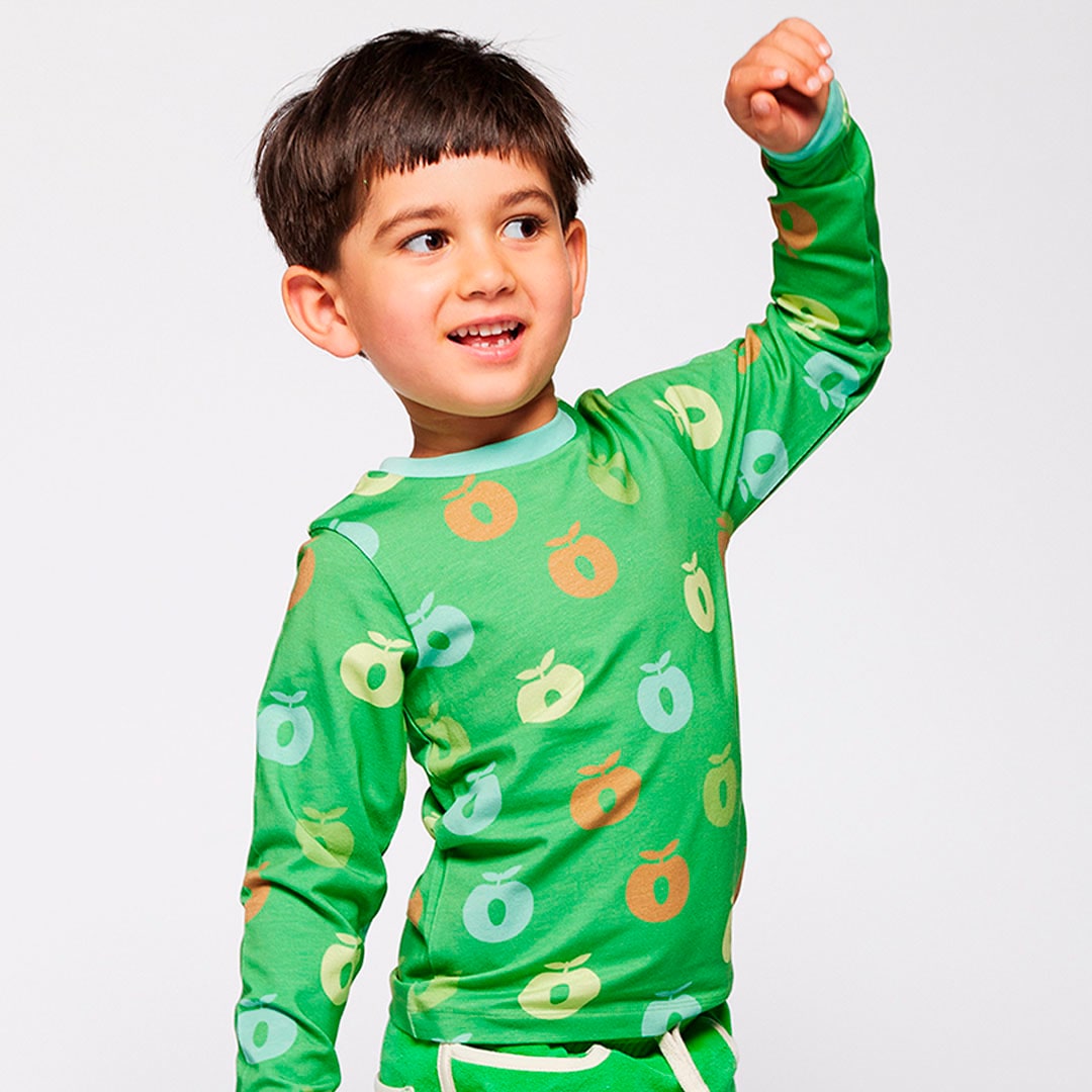 Elstar long-sleeved top with apples