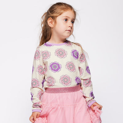 Elstar long-sleeved top with flowers