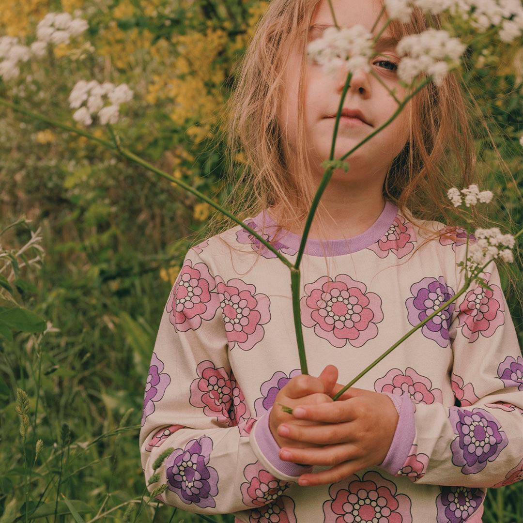 Elstar long-sleeved top with flowers
