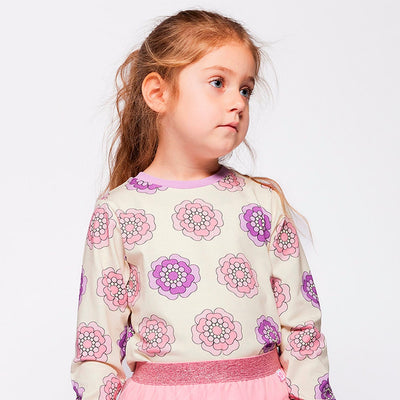 Elstar long-sleeved top with flowers