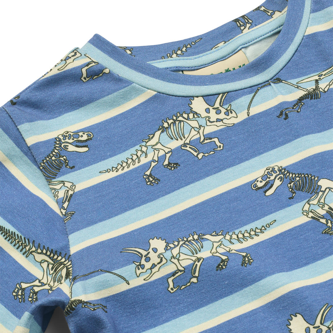 Gala t-shirt with dinosaurs and stripes
