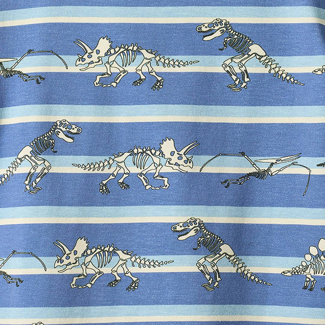 Gala t-shirt with dinosaurs and stripes