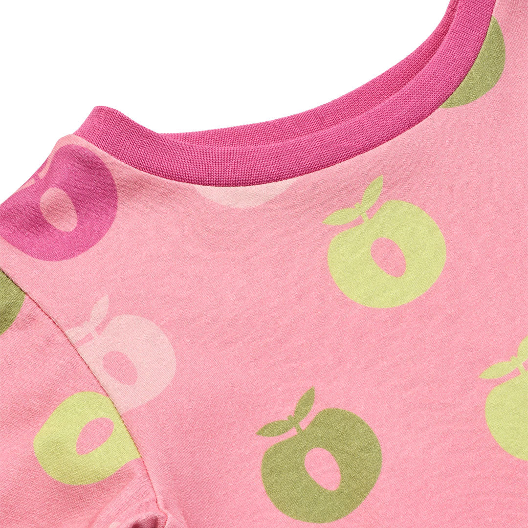 Gala long-sleeved top with apples