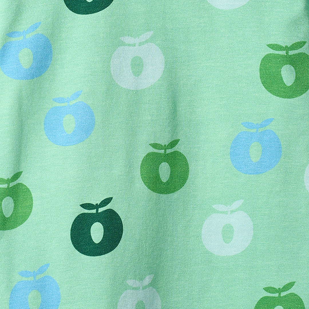 Gala long-sleeved top with apples