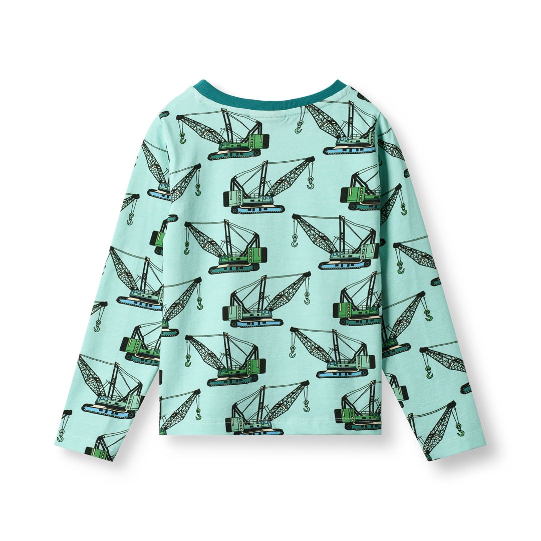 Gala long-sleeved top with crane machines