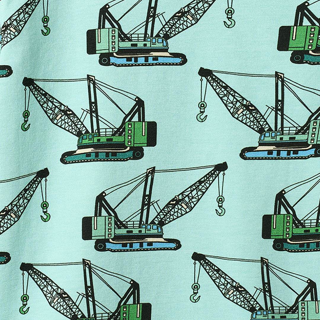 Gala long-sleeved top with crane machines