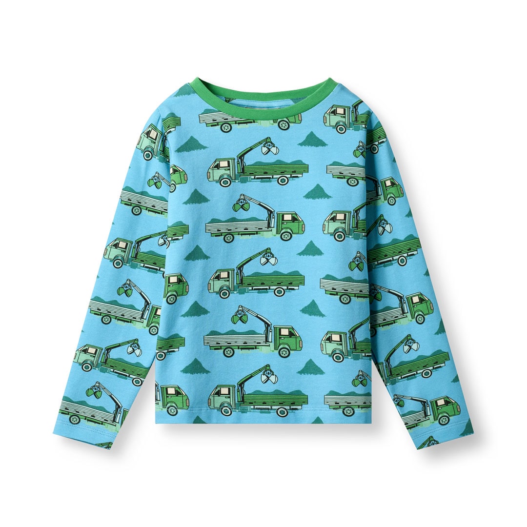 Gala long-sleeved top with trucks