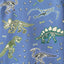Gala long-sleeved top with dinosaurs