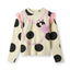 Regent long-sleeved top with polka dots