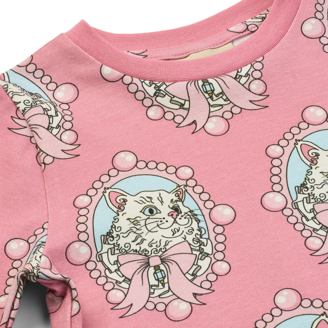 Gala dress with cats