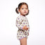 Ulm long-sleeved baby body with flowers
