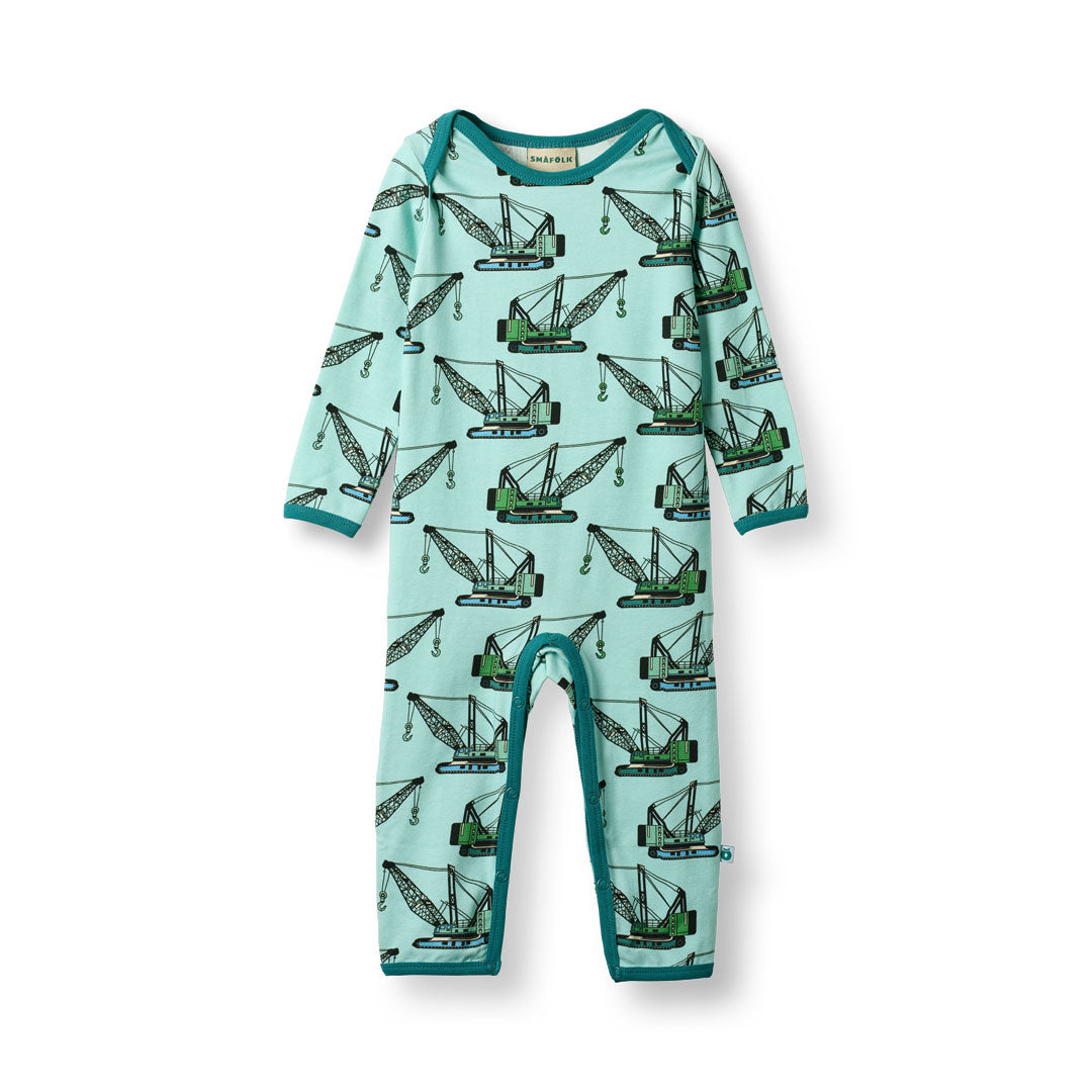 Ulm long-sleeved baby suit with crane machines