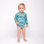 Elstar long-sleeved baby body with trucks